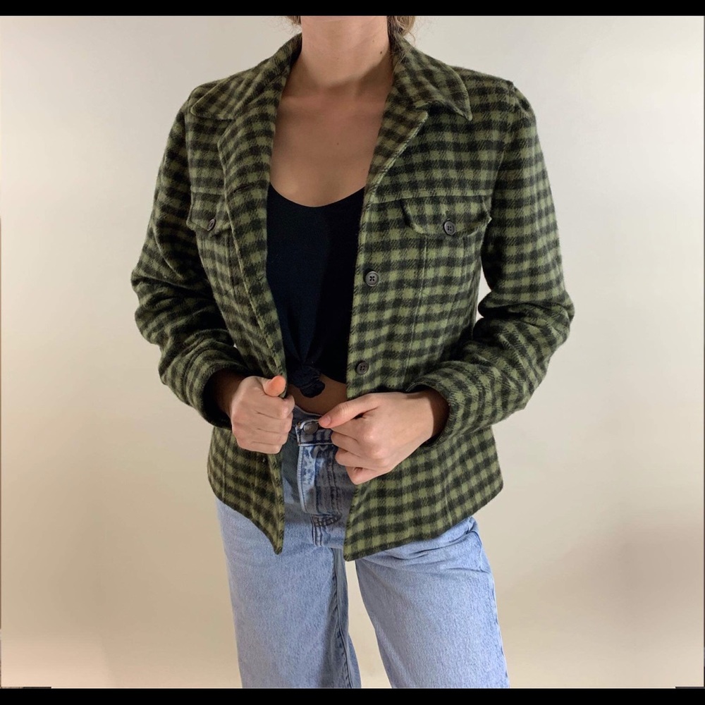 Talbots medium length wool coat